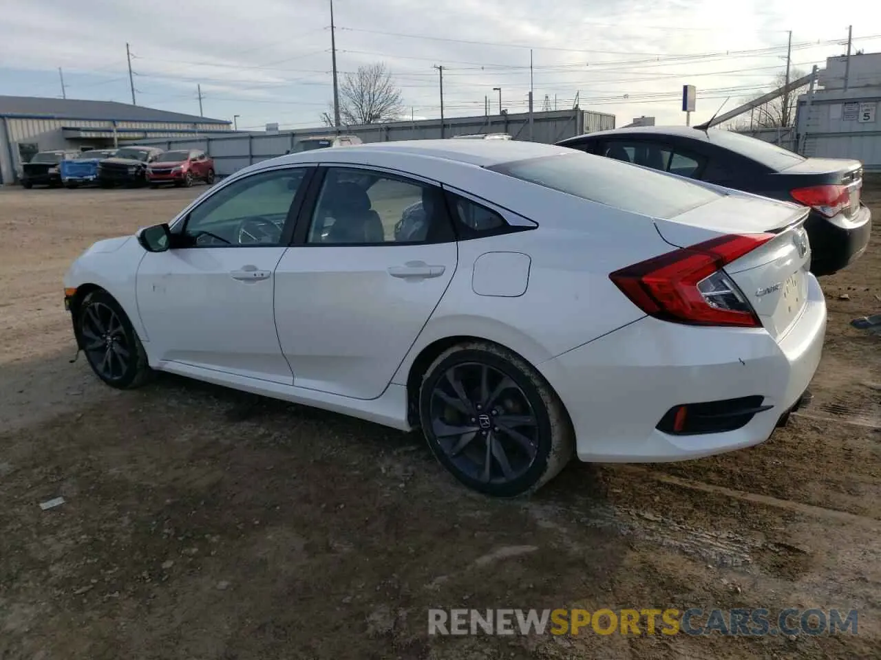 2 fotografías del automóvil dañado 19XFC2F87KE019892 HONDA CIVIC 2019