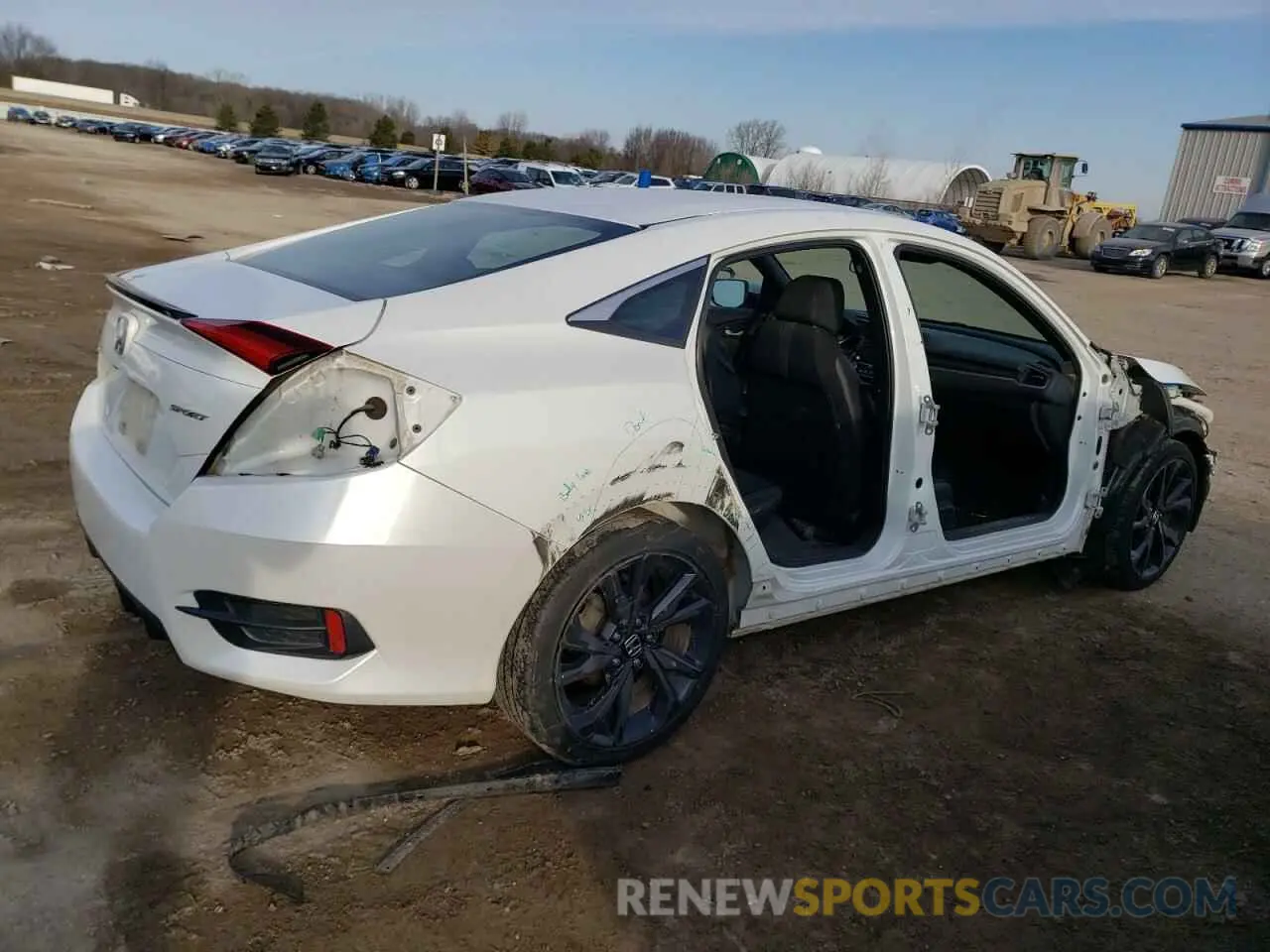 3 fotografías del automóvil dañado 19XFC2F87KE019892 HONDA CIVIC 2019