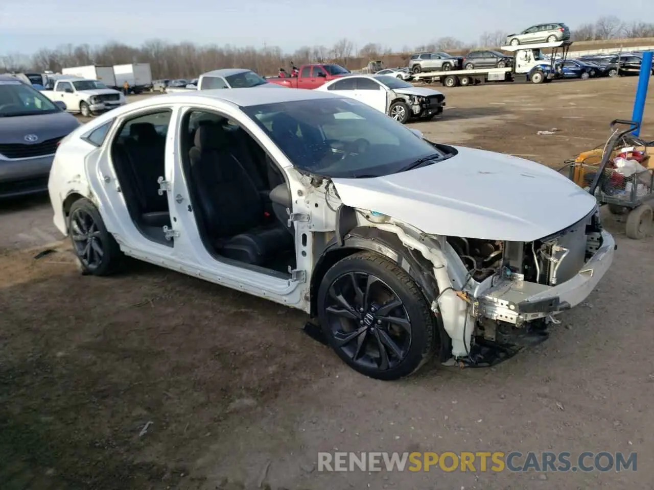 4 fotografías del automóvil dañado 19XFC2F87KE019892 HONDA CIVIC 2019