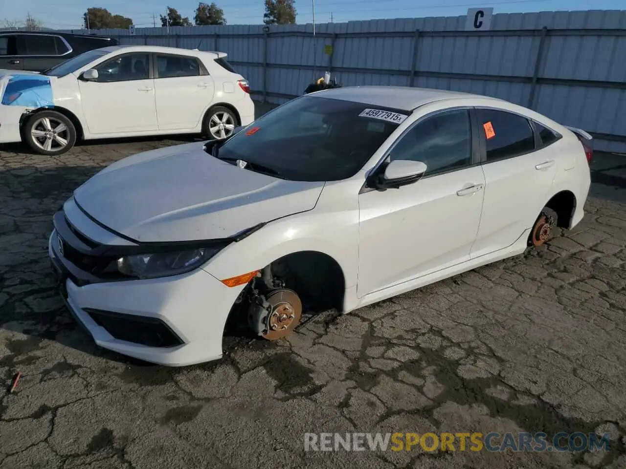 1 fotografías del automóvil dañado 19XFC2F87KE205609 HONDA CIVIC 2019