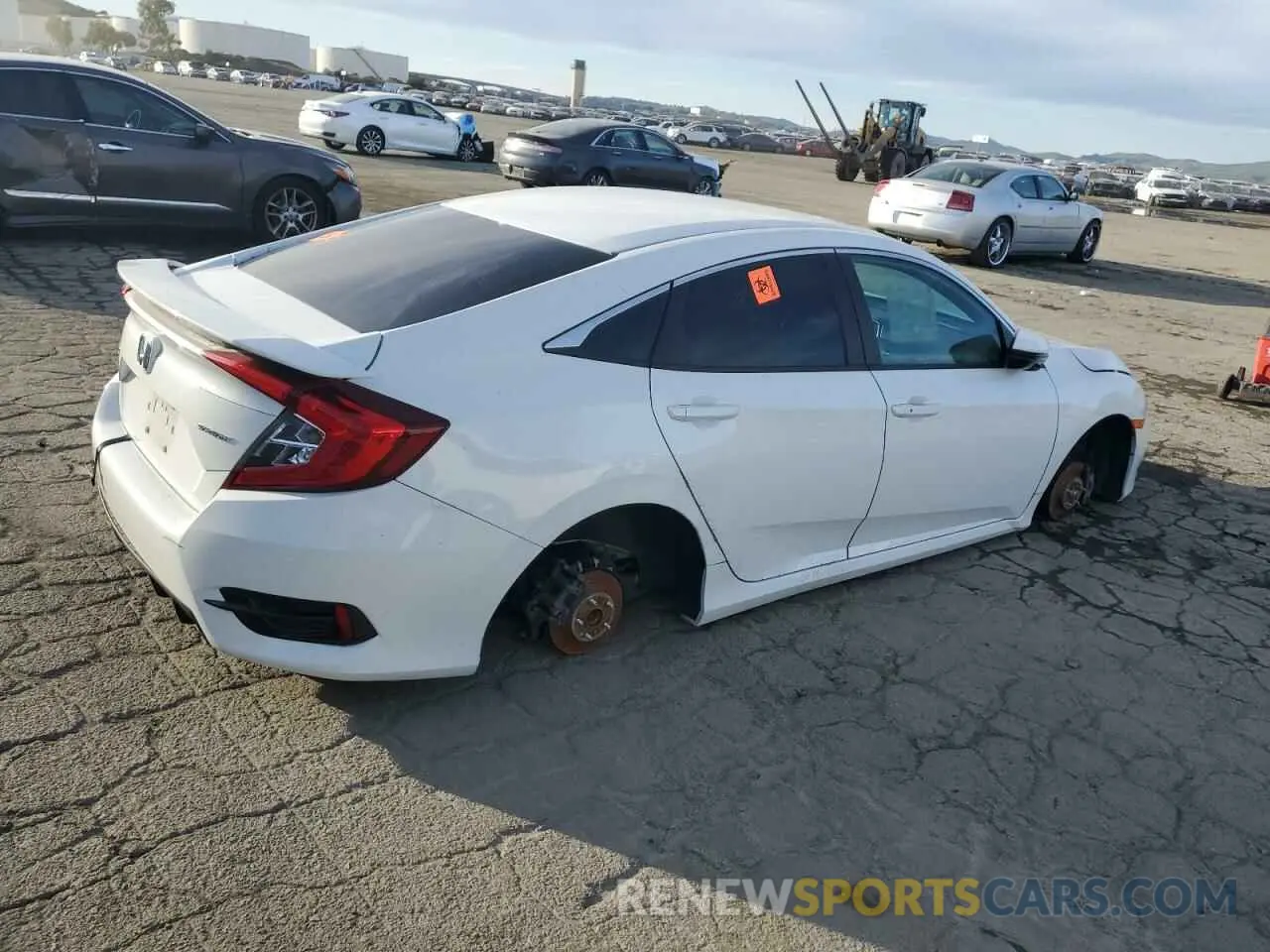 3 fotografías del automóvil dañado 19XFC2F87KE205609 HONDA CIVIC 2019
