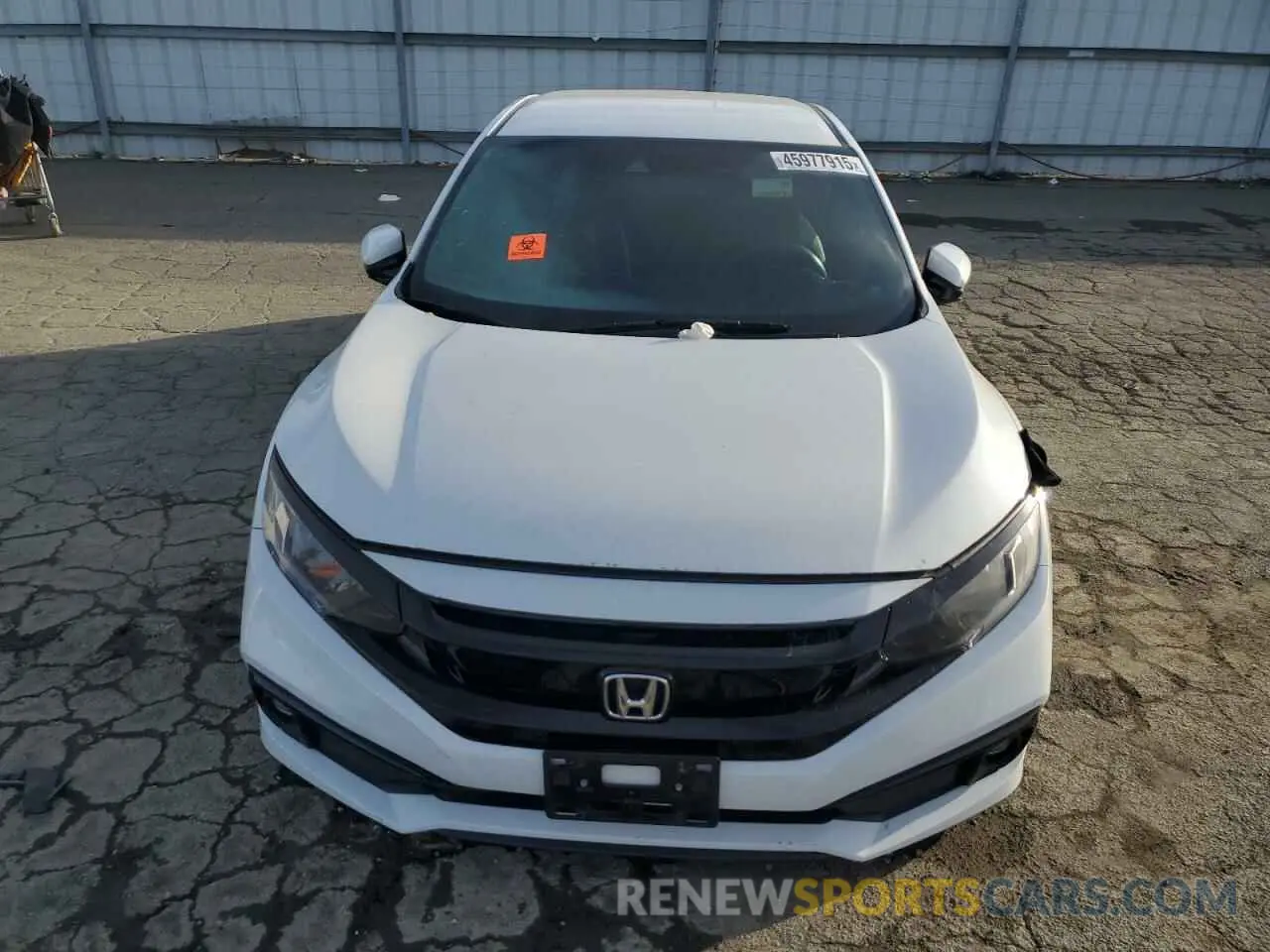5 fotografías del automóvil dañado 19XFC2F87KE205609 HONDA CIVIC 2019