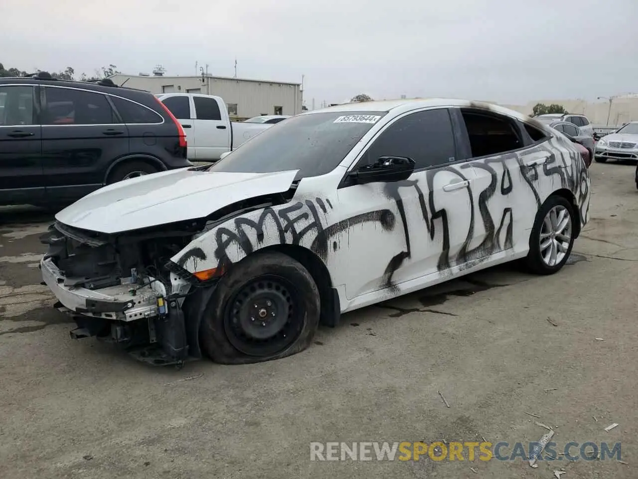 1 fotografías del automóvil dañado 19XFC2F87KE205612 HONDA CIVIC 2019