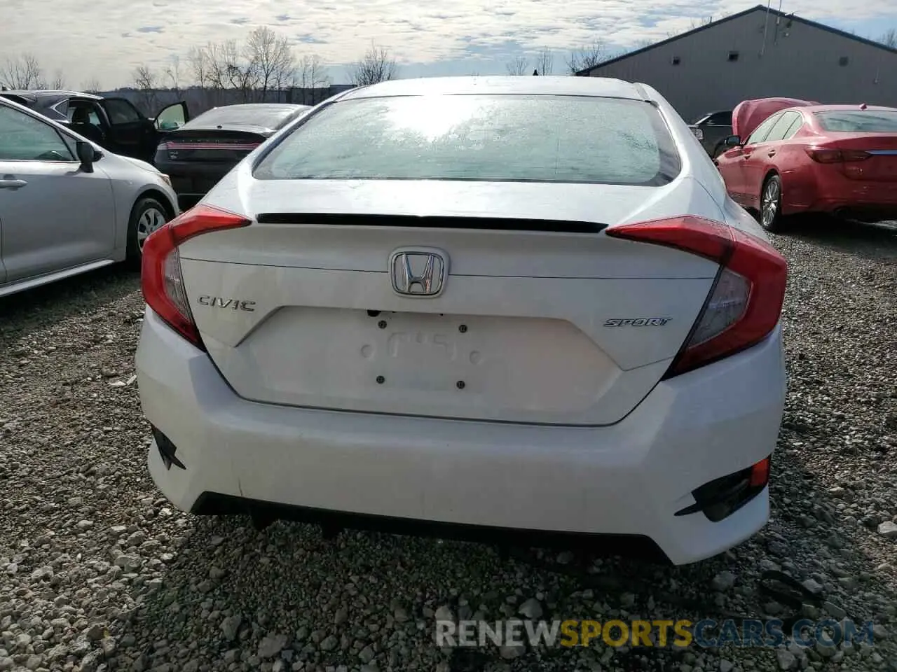 6 fotografías del automóvil dañado 19XFC2F88KE002227 HONDA CIVIC 2019