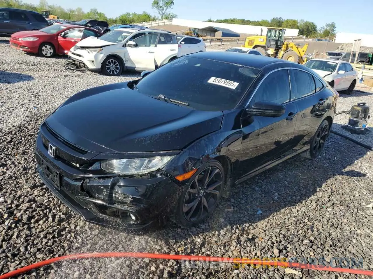 1 fotografías del automóvil dañado 19XFC2F88KE015317 HONDA CIVIC 2019