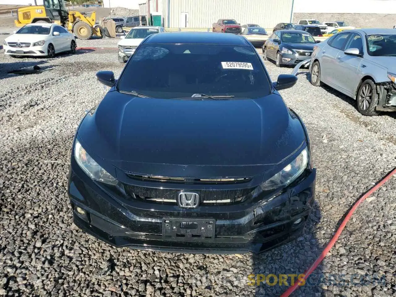 5 fotografías del automóvil dañado 19XFC2F88KE015317 HONDA CIVIC 2019