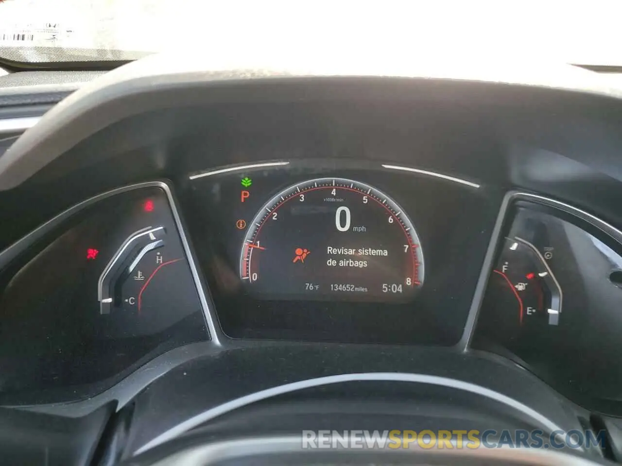 9 fotografías del automóvil dañado 19XFC2F88KE015317 HONDA CIVIC 2019