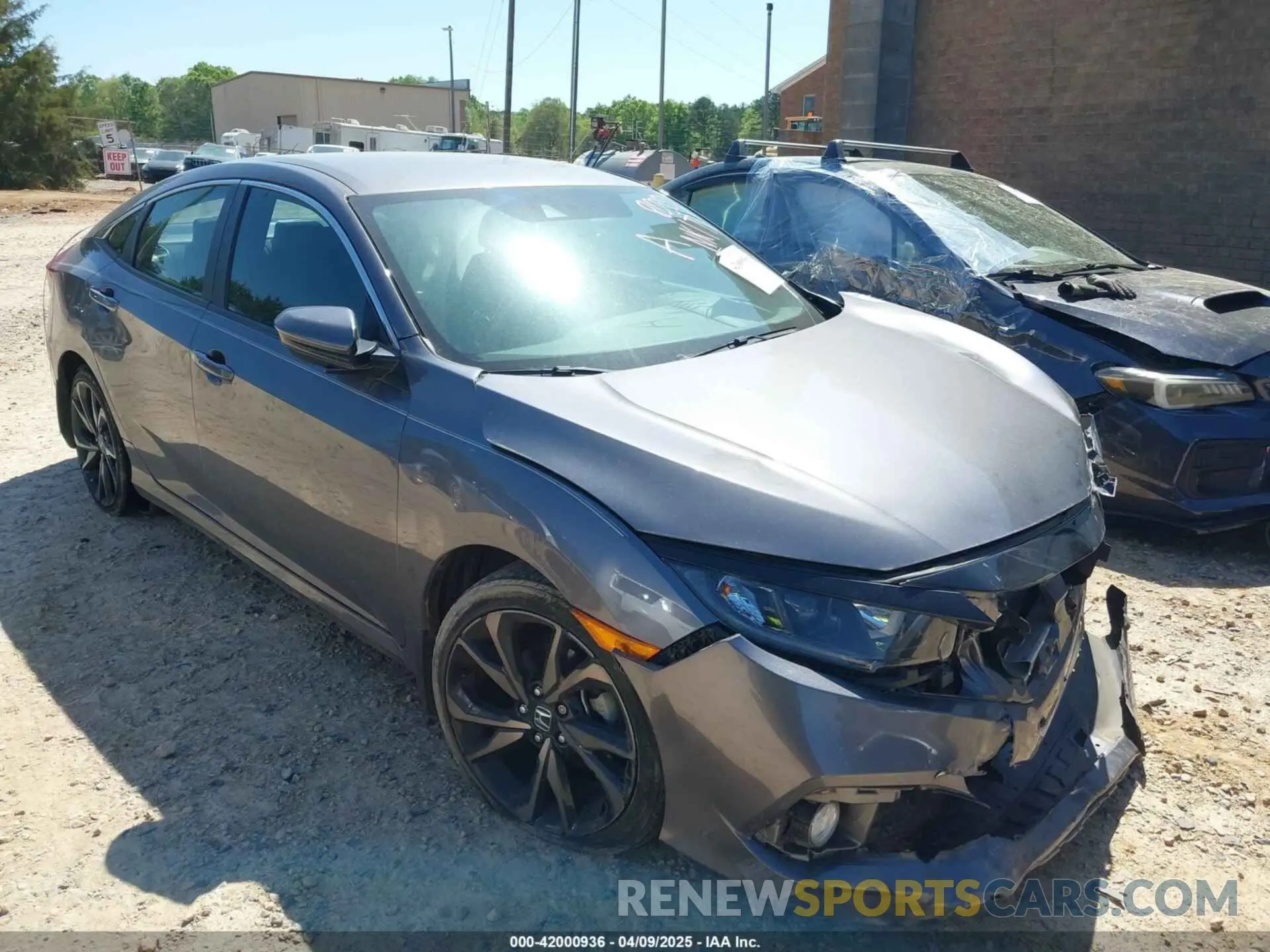 1 fotografías del automóvil dañado 19XFC2F88KE028035 HONDA CIVIC 2019