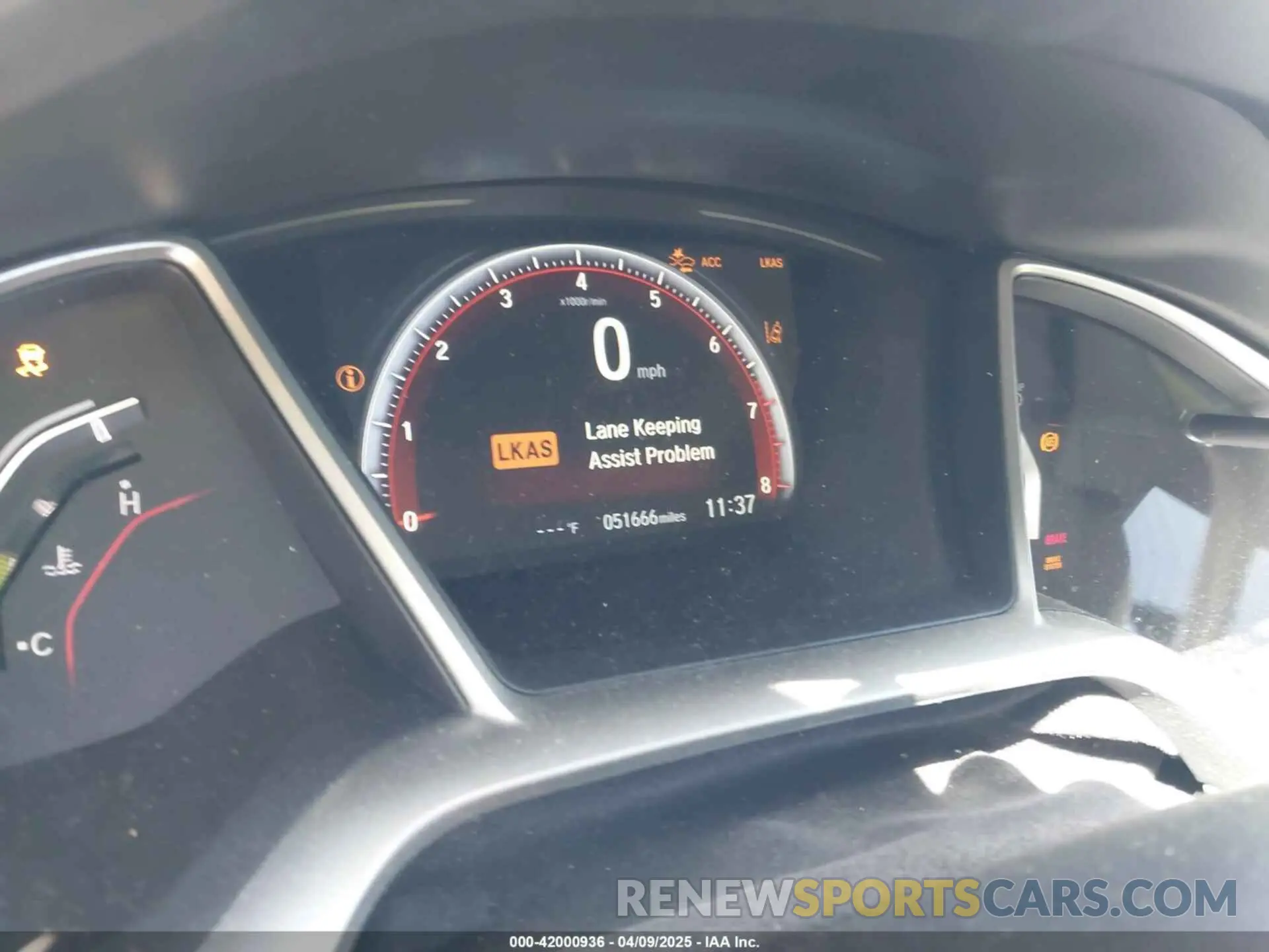 7 fotografías del automóvil dañado 19XFC2F88KE028035 HONDA CIVIC 2019