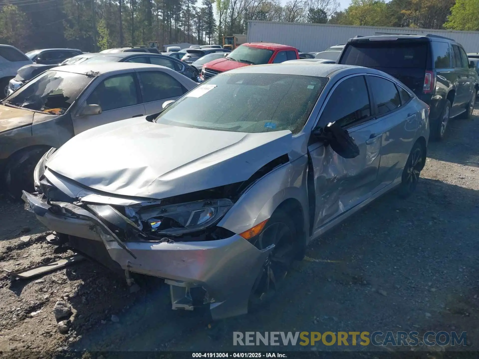 2 fotografías del automóvil dañado 19XFC2F88KE034868 HONDA CIVIC 2019