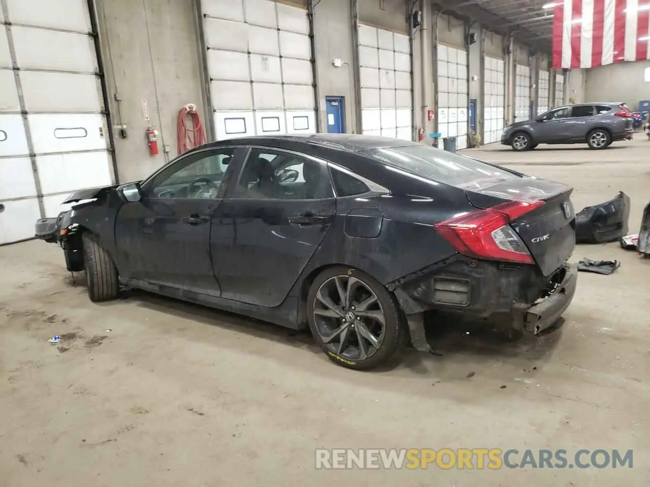 2 fotografías del automóvil dañado 19XFC2F88KE043702 HONDA CIVIC 2019
