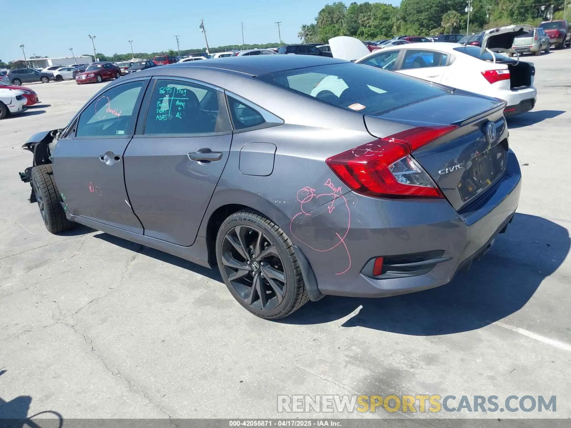 3 fotografías del automóvil dañado 19XFC2F89KE019683 HONDA CIVIC 2019