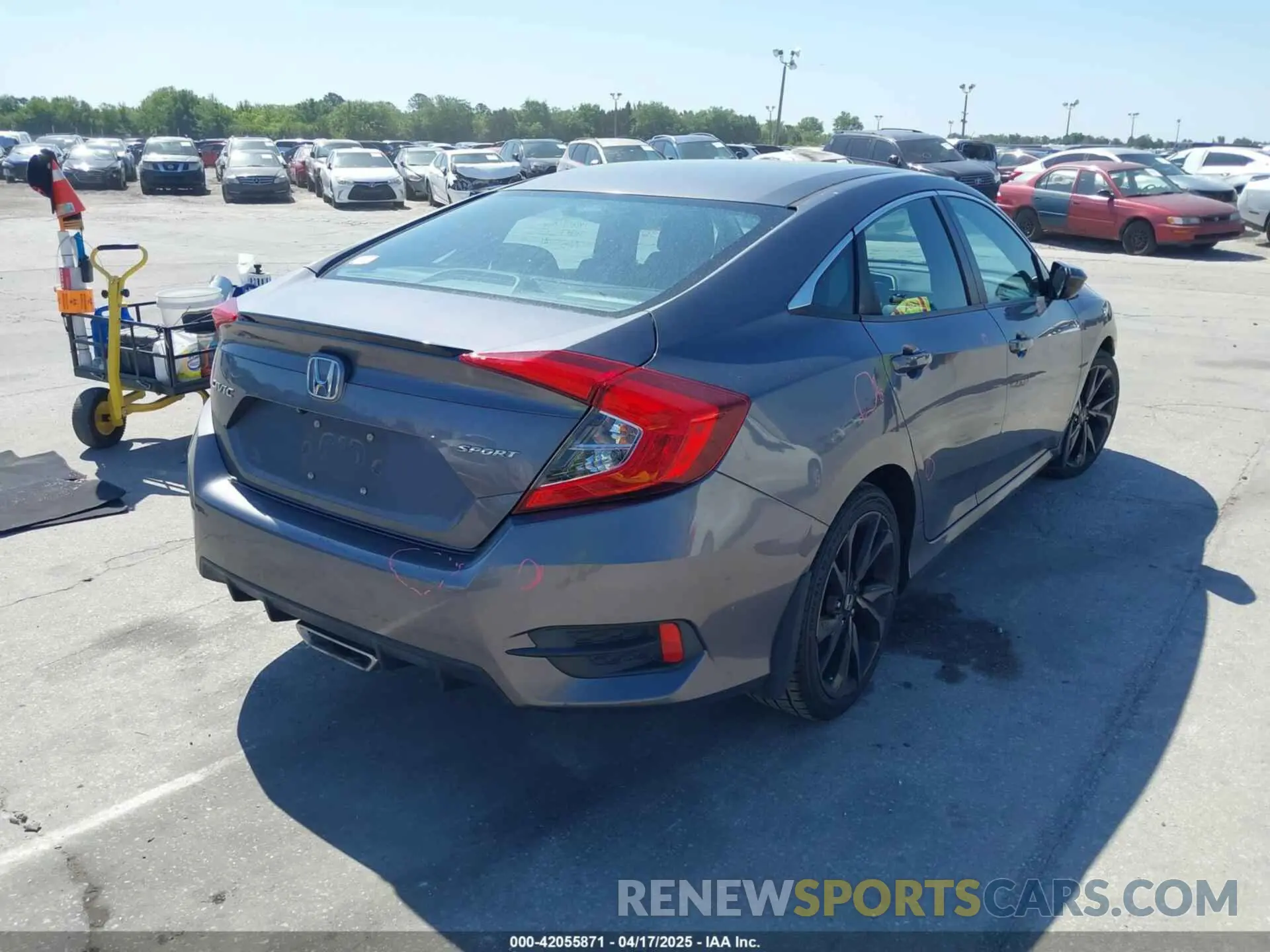 4 fotografías del automóvil dañado 19XFC2F89KE019683 HONDA CIVIC 2019