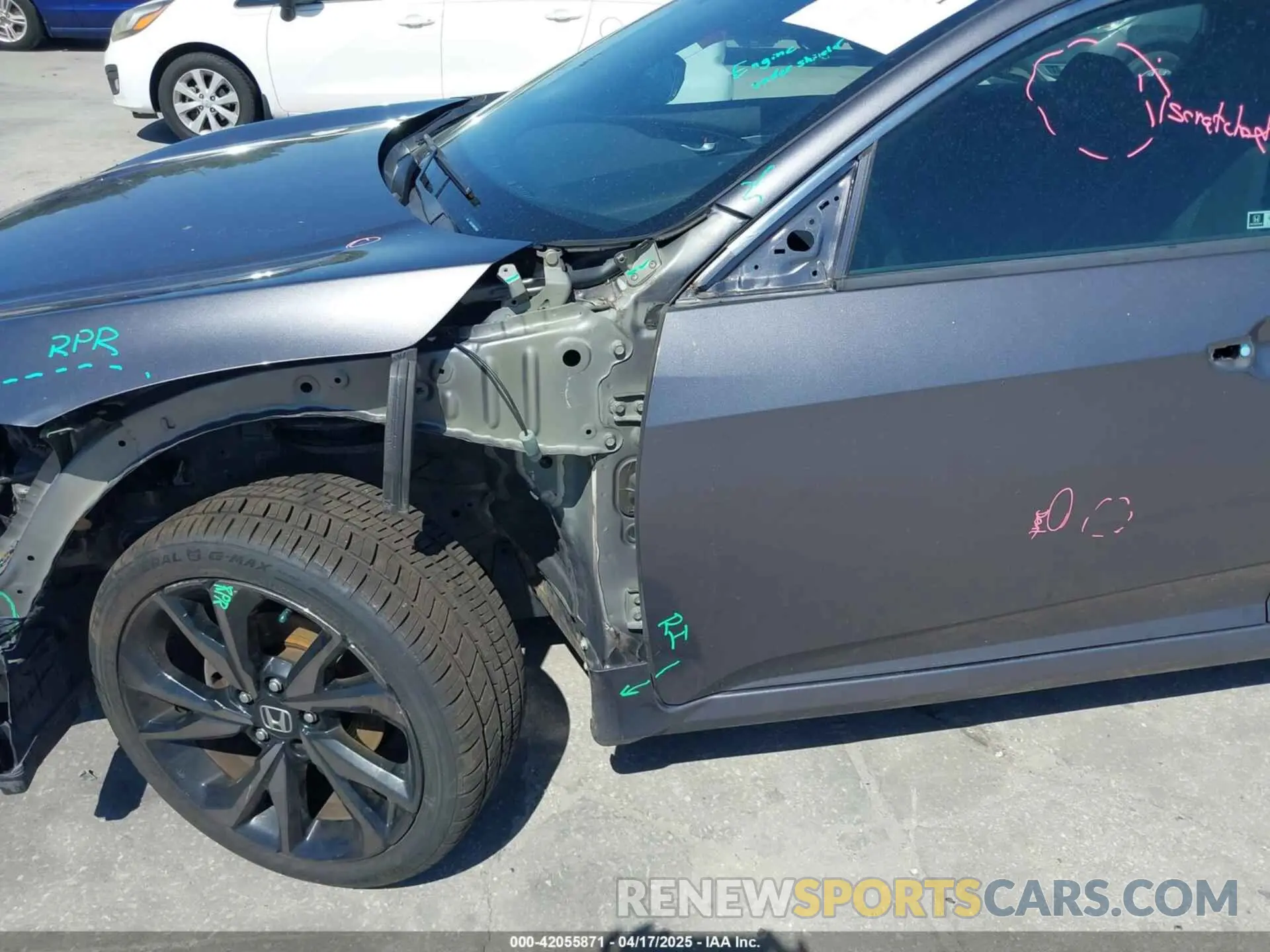6 fotografías del automóvil dañado 19XFC2F89KE019683 HONDA CIVIC 2019