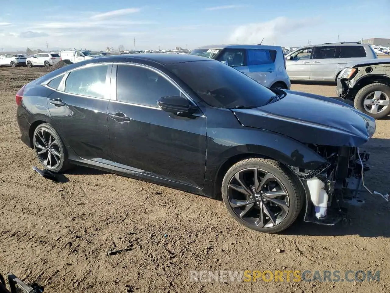 4 fotografías del automóvil dañado 19XFC2F89KE047824 HONDA CIVIC 2019
