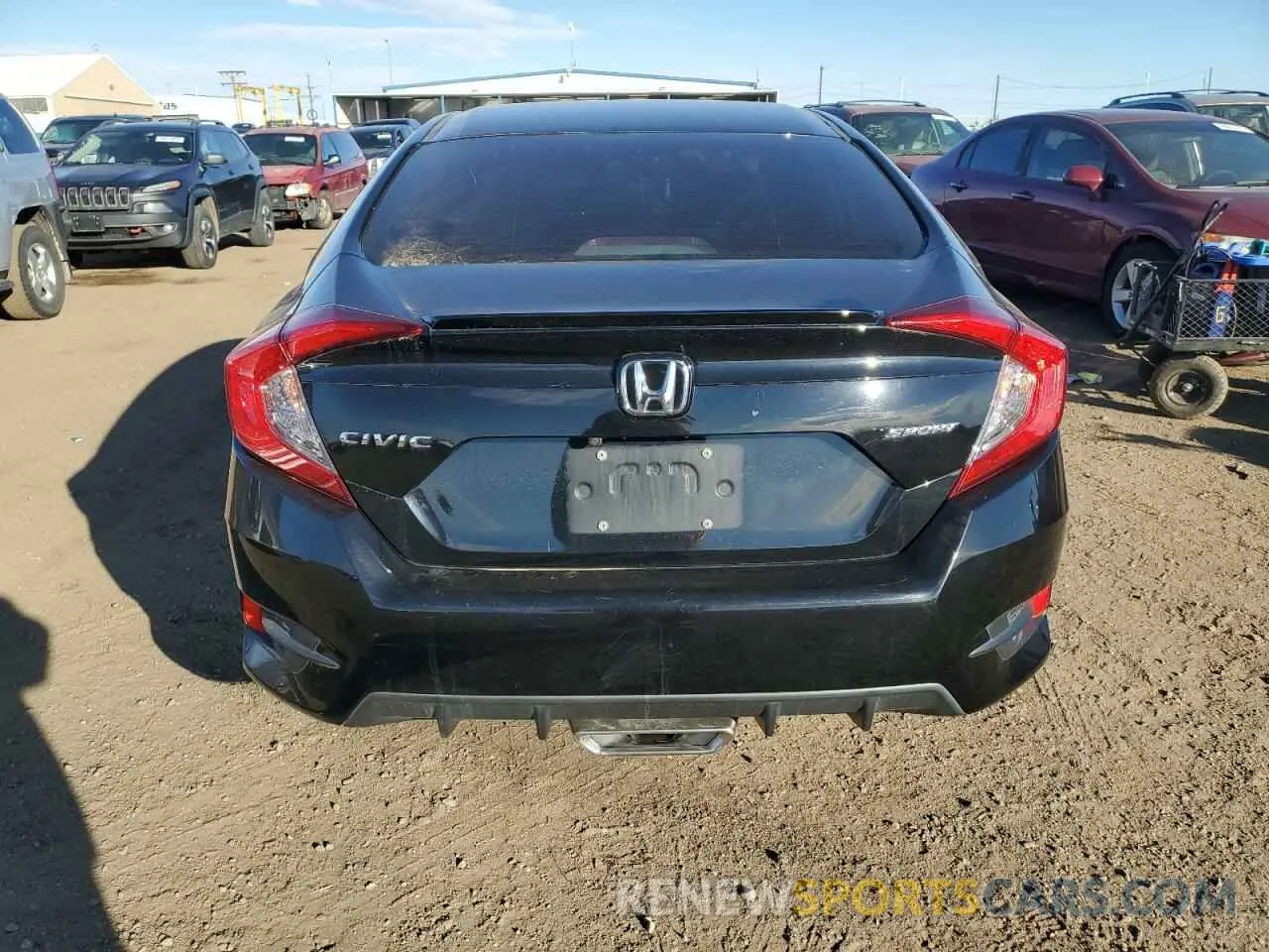6 fotografías del automóvil dañado 19XFC2F89KE047824 HONDA CIVIC 2019