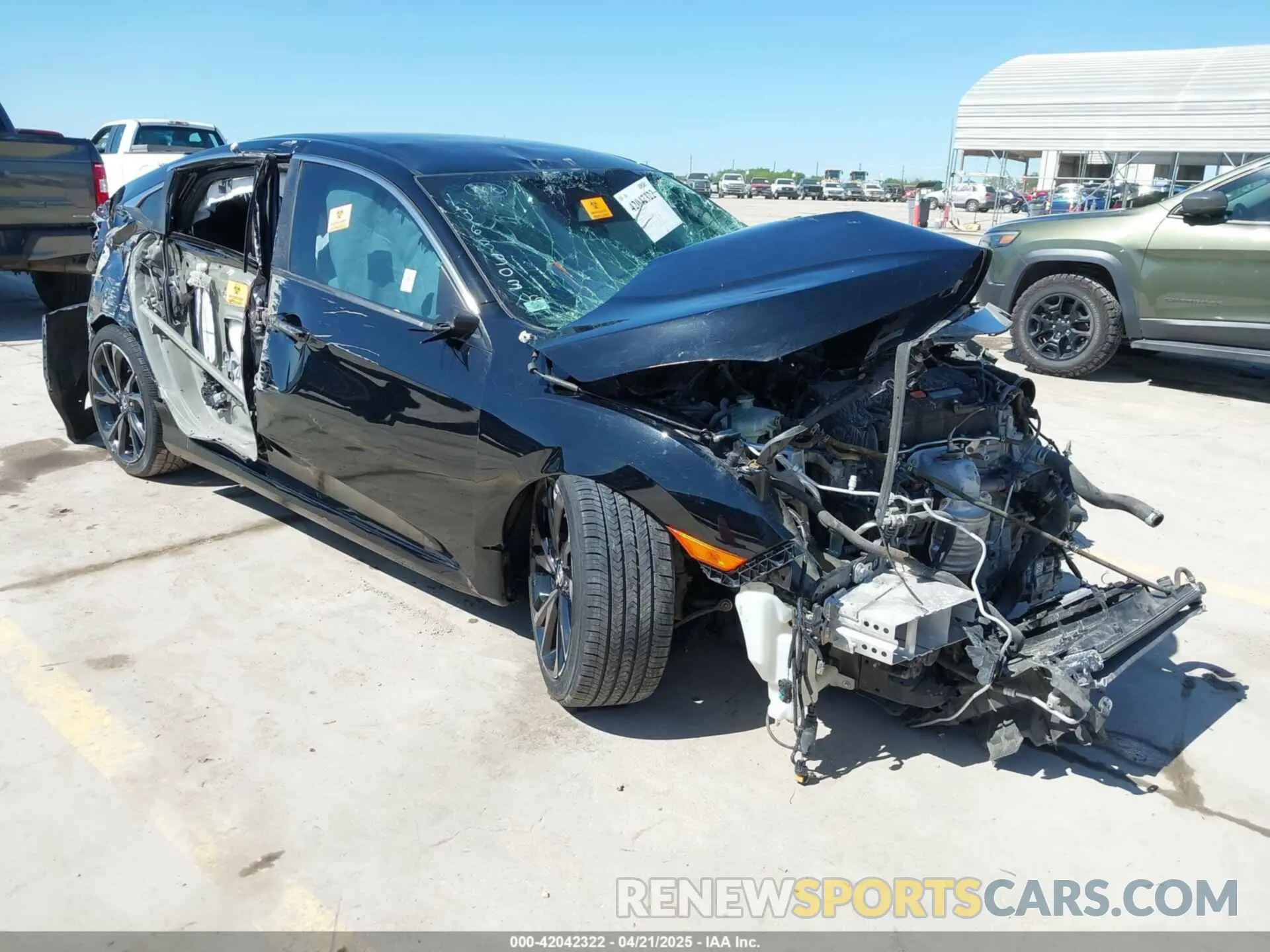 1 fotografías del automóvil dañado 19XFC2F89KE051016 HONDA CIVIC 2019