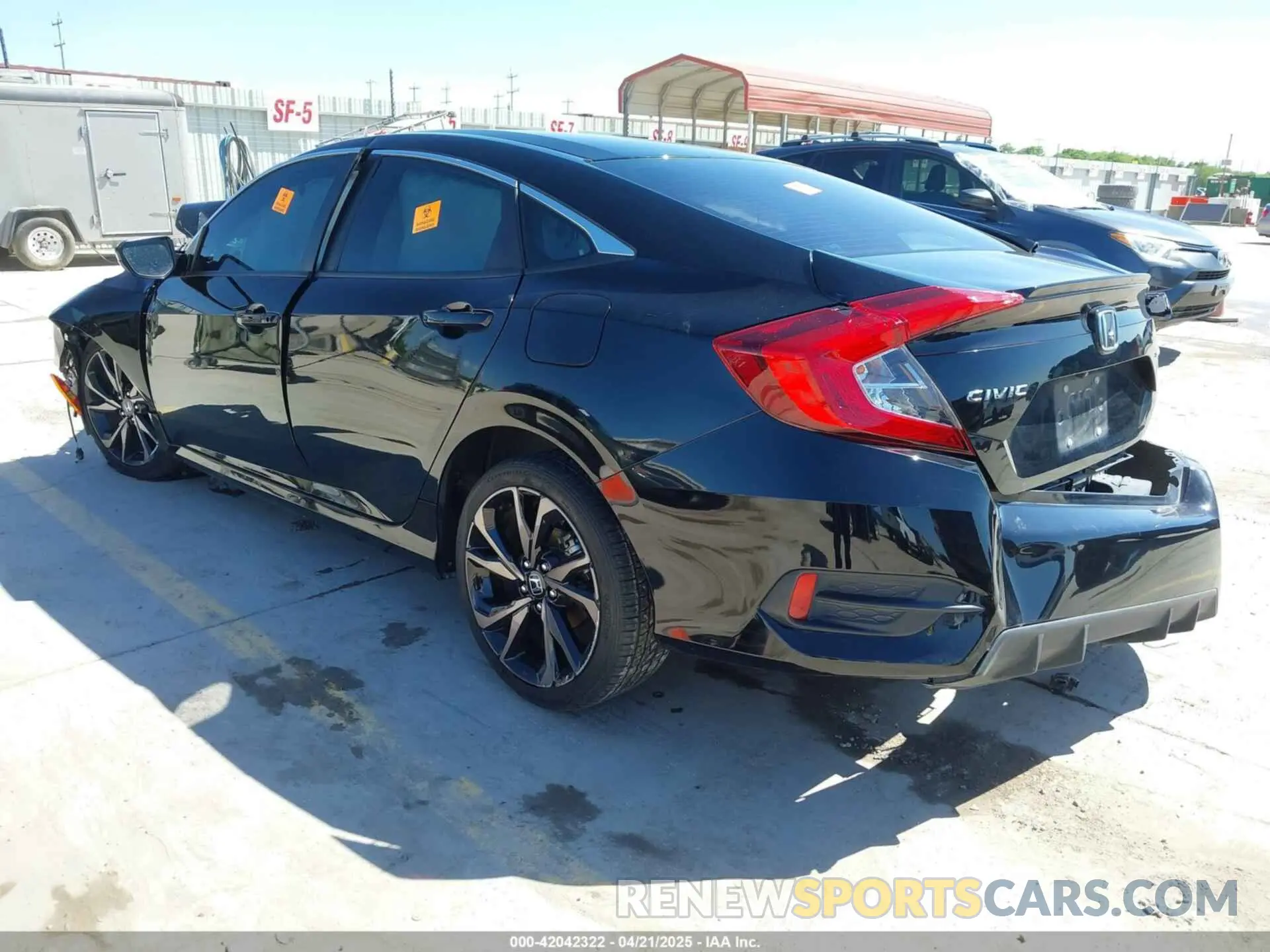 3 fotografías del automóvil dañado 19XFC2F89KE051016 HONDA CIVIC 2019