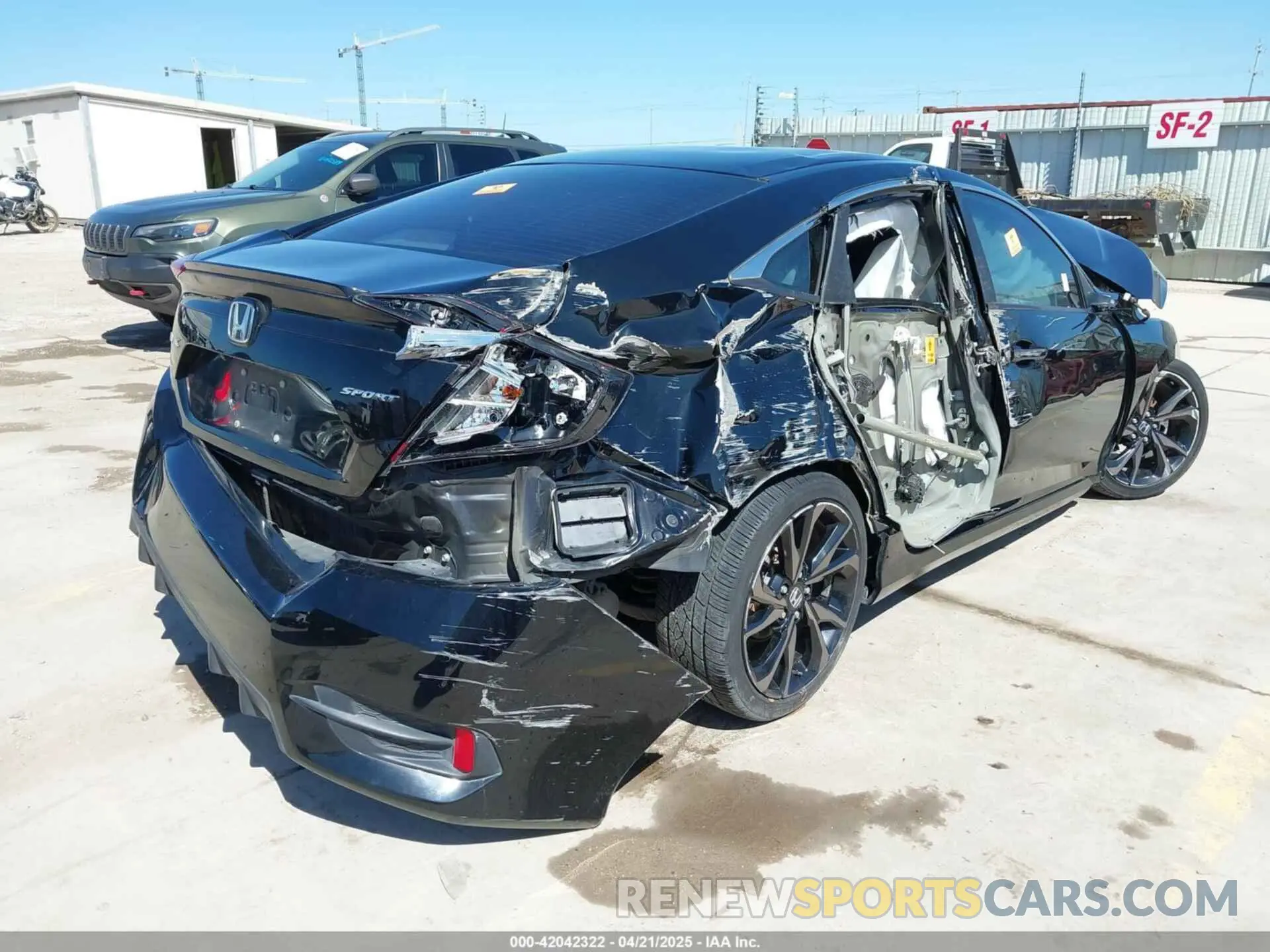 4 fotografías del automóvil dañado 19XFC2F89KE051016 HONDA CIVIC 2019