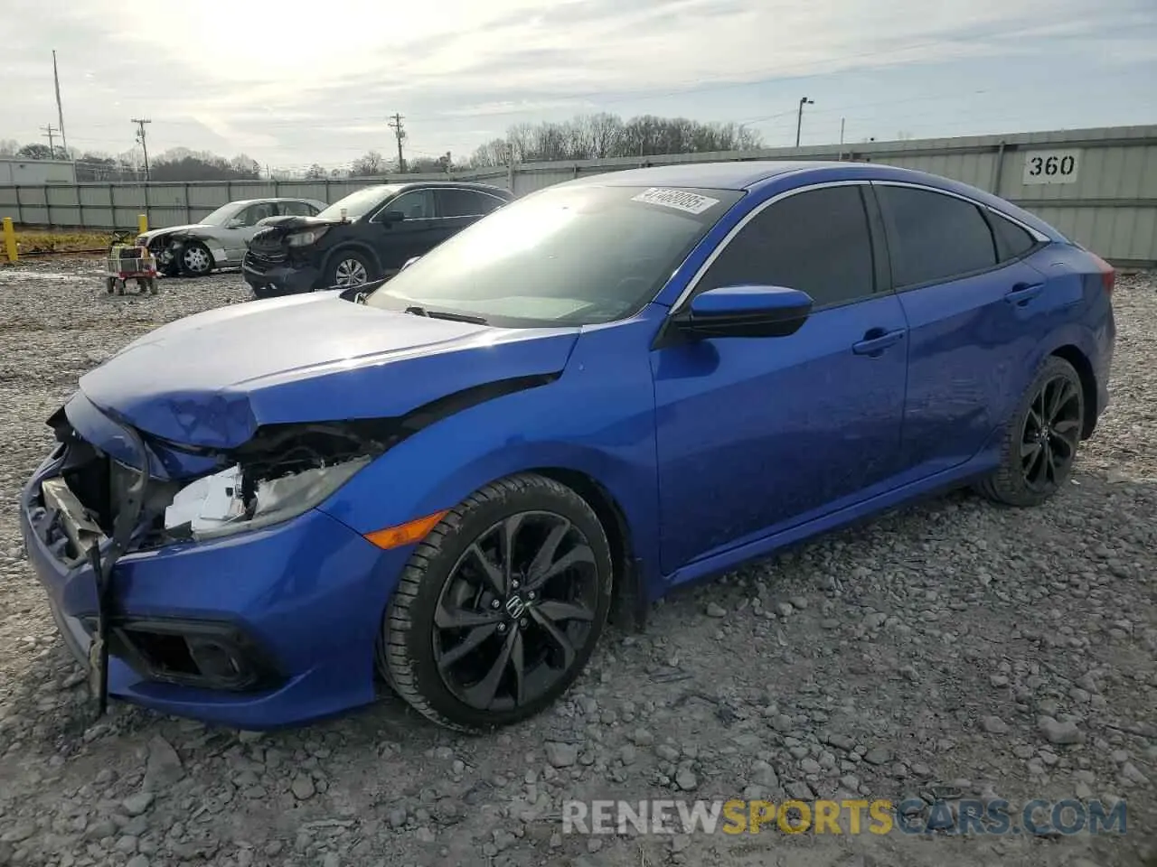 1 fotografías del automóvil dañado 19XFC2F8XKE008109 HONDA CIVIC 2019