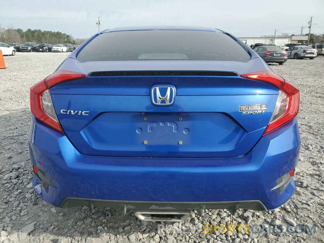 6 fotografías del automóvil dañado 19XFC2F8XKE008109 HONDA CIVIC 2019