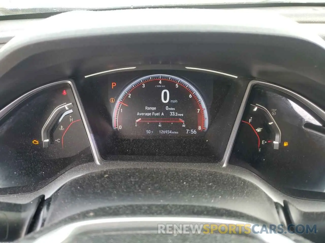 9 fotografías del automóvil dañado 19XFC2F8XKE008109 HONDA CIVIC 2019