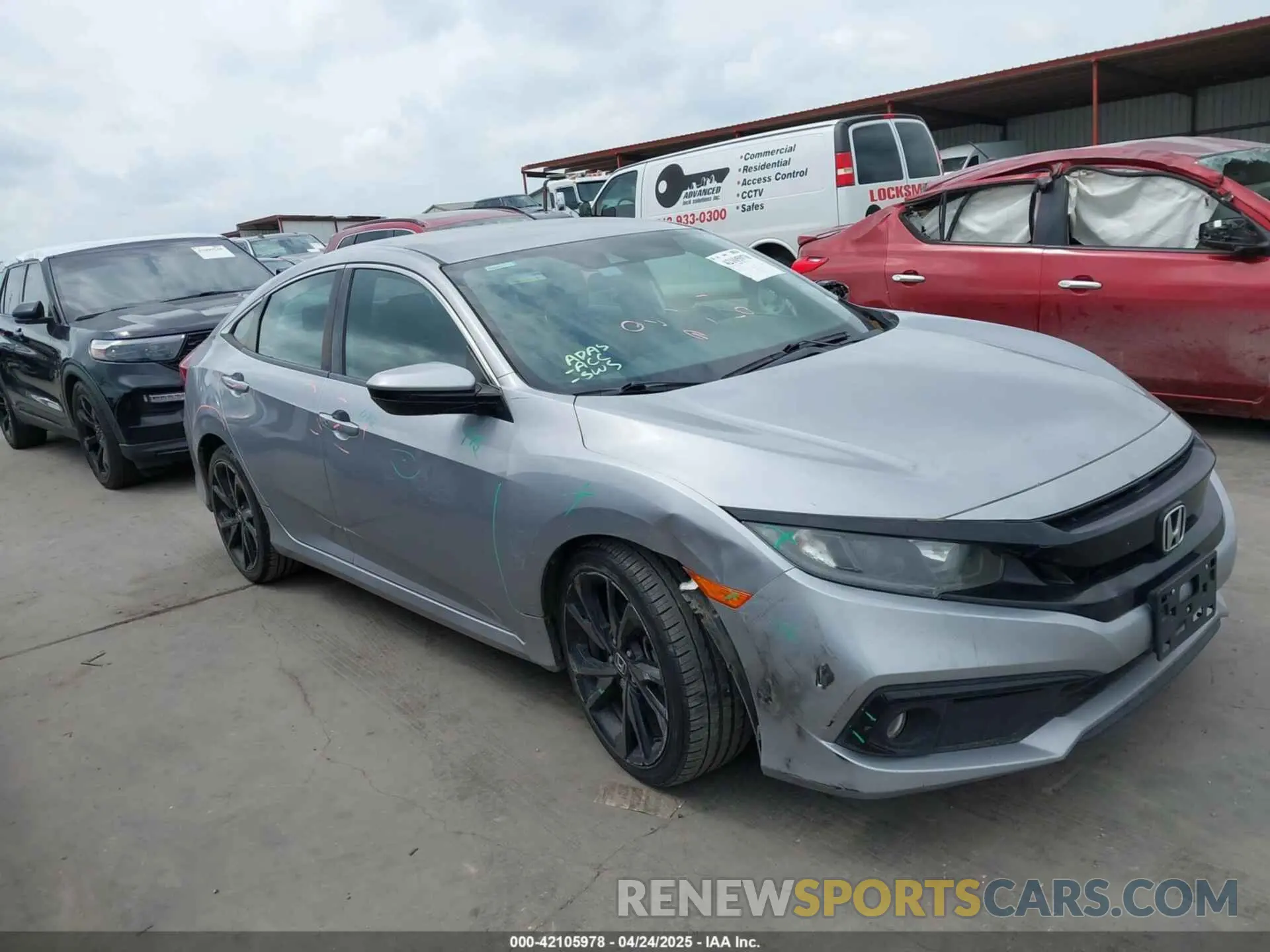 1 fotografías del automóvil dañado 19XFC2F8XKE012175 HONDA CIVIC 2019