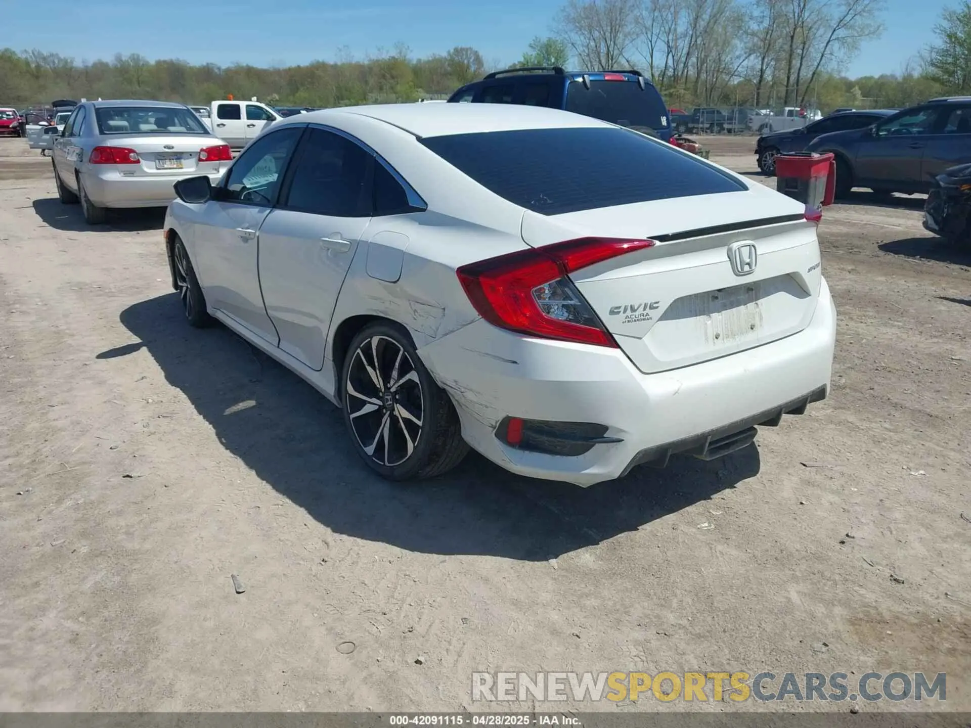 3 fotografías del automóvil dañado 19XFC2F8XKE026657 HONDA CIVIC 2019