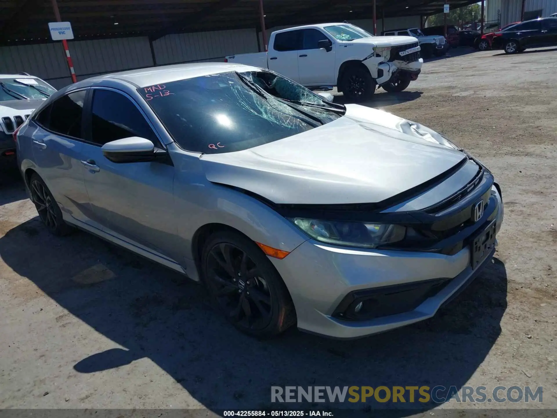 1 fotografías del automóvil dañado 19XFC2F8XKE212232 HONDA CIVIC 2019