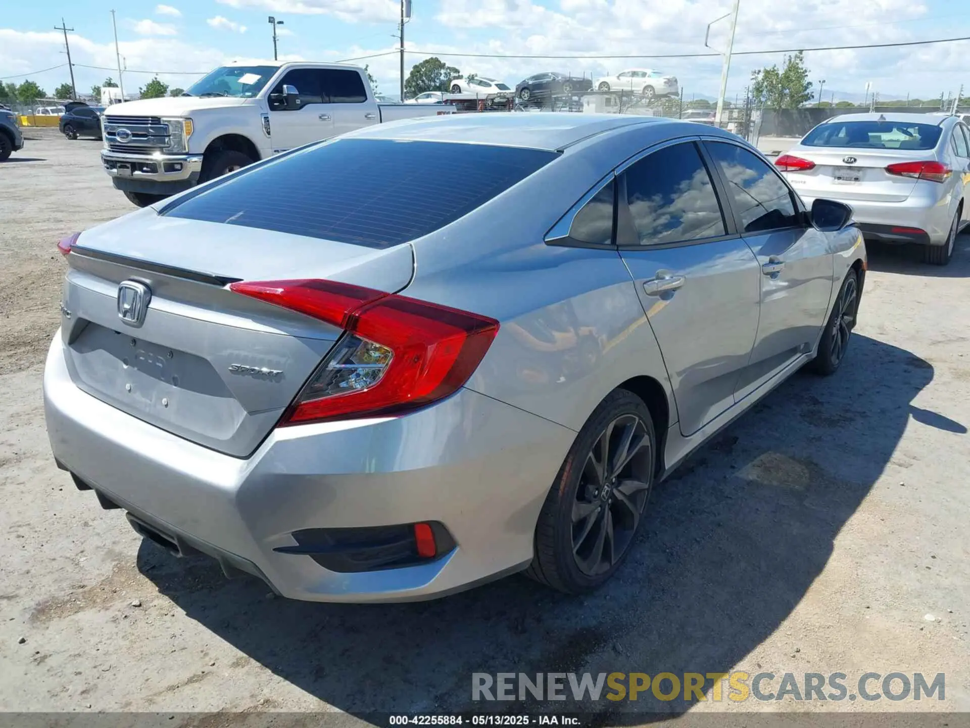 4 fotografías del automóvil dañado 19XFC2F8XKE212232 HONDA CIVIC 2019