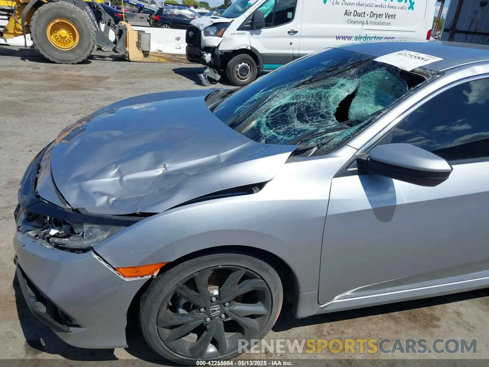 6 fotografías del automóvil dañado 19XFC2F8XKE212232 HONDA CIVIC 2019