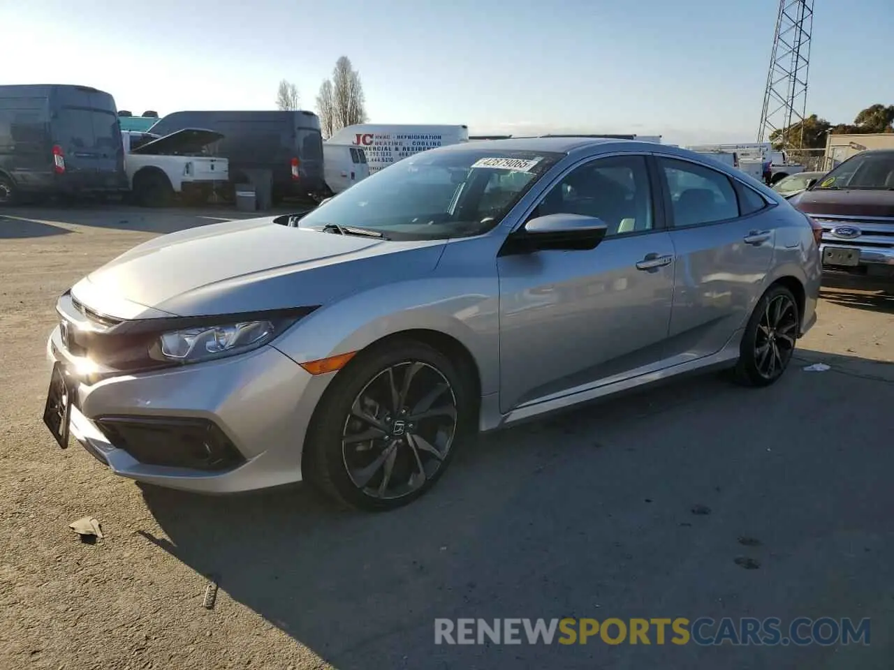 1 fotografías del automóvil dañado 19XFC2F8XKE213817 HONDA CIVIC 2019