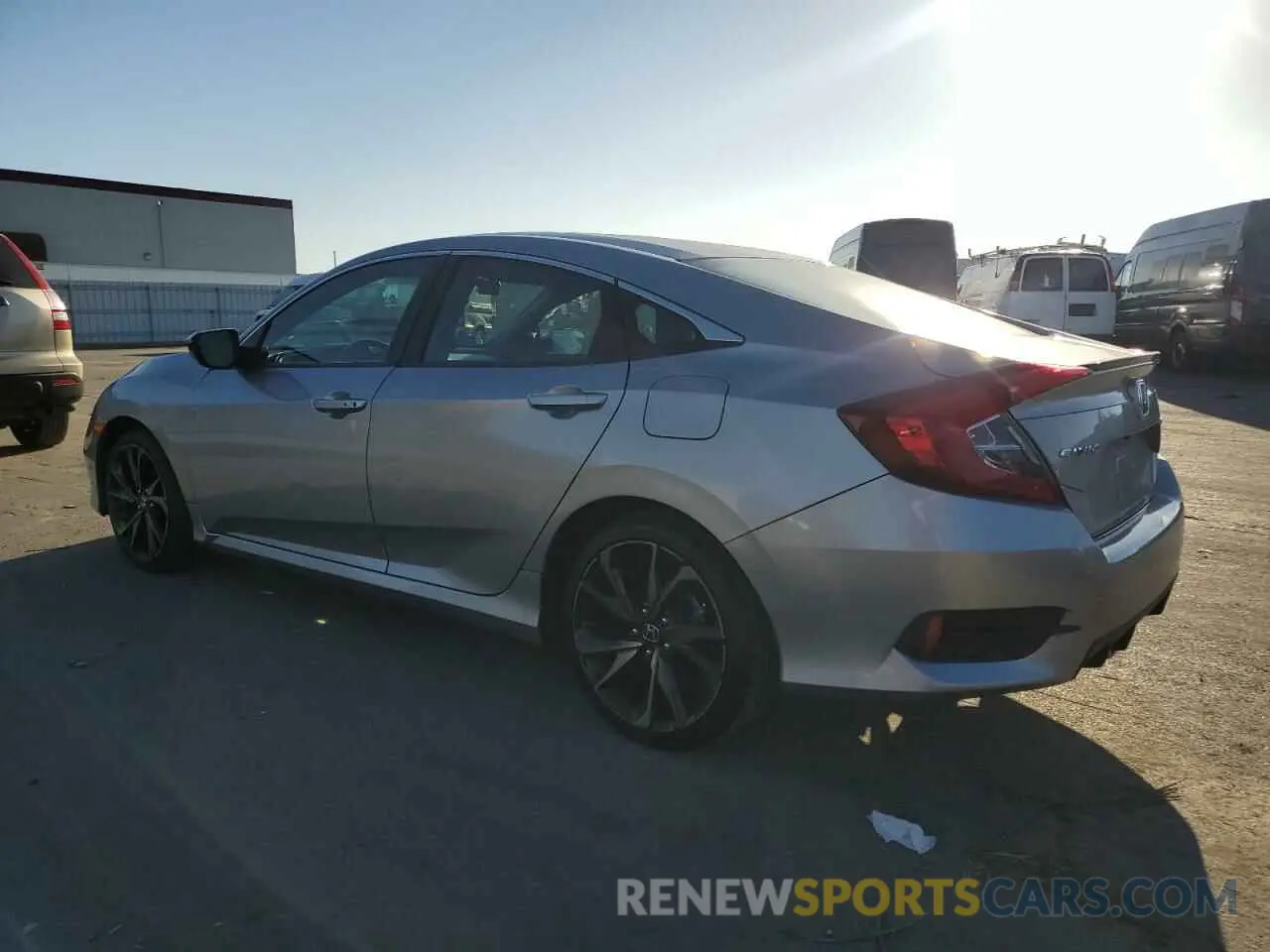 2 fotografías del automóvil dañado 19XFC2F8XKE213817 HONDA CIVIC 2019