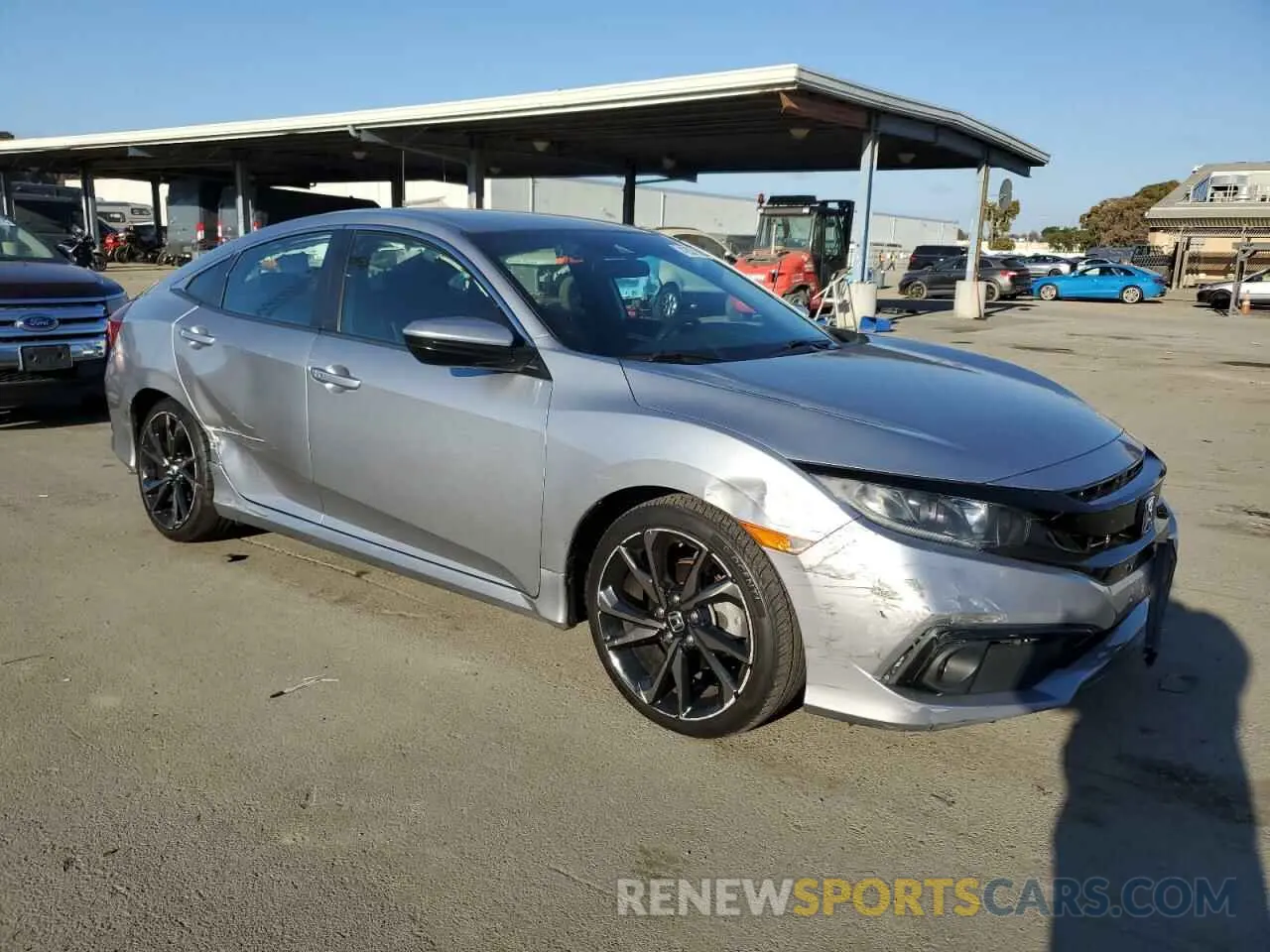 4 fotografías del automóvil dañado 19XFC2F8XKE213817 HONDA CIVIC 2019