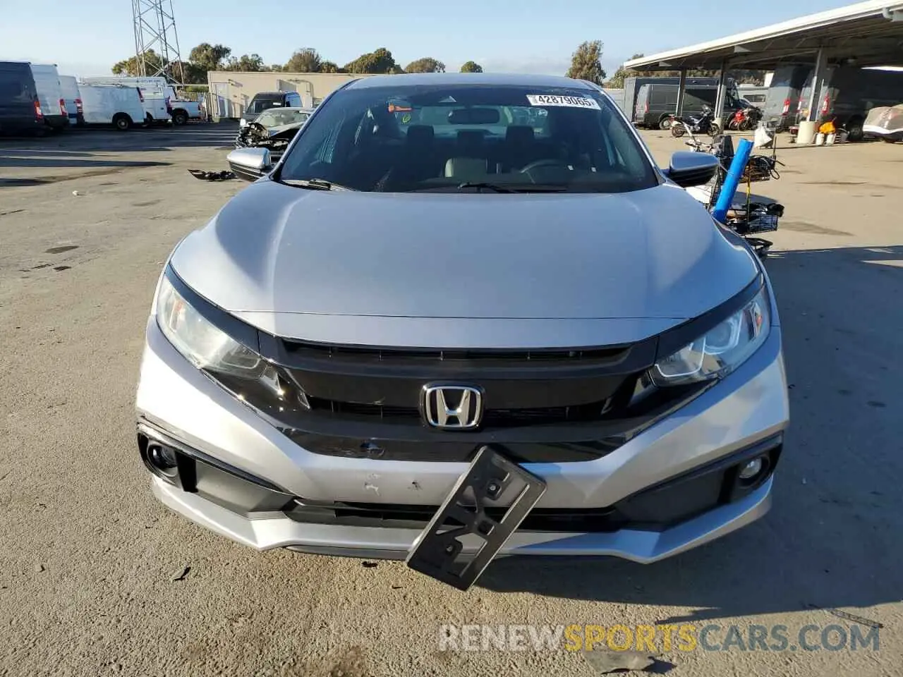 5 fotografías del automóvil dañado 19XFC2F8XKE213817 HONDA CIVIC 2019