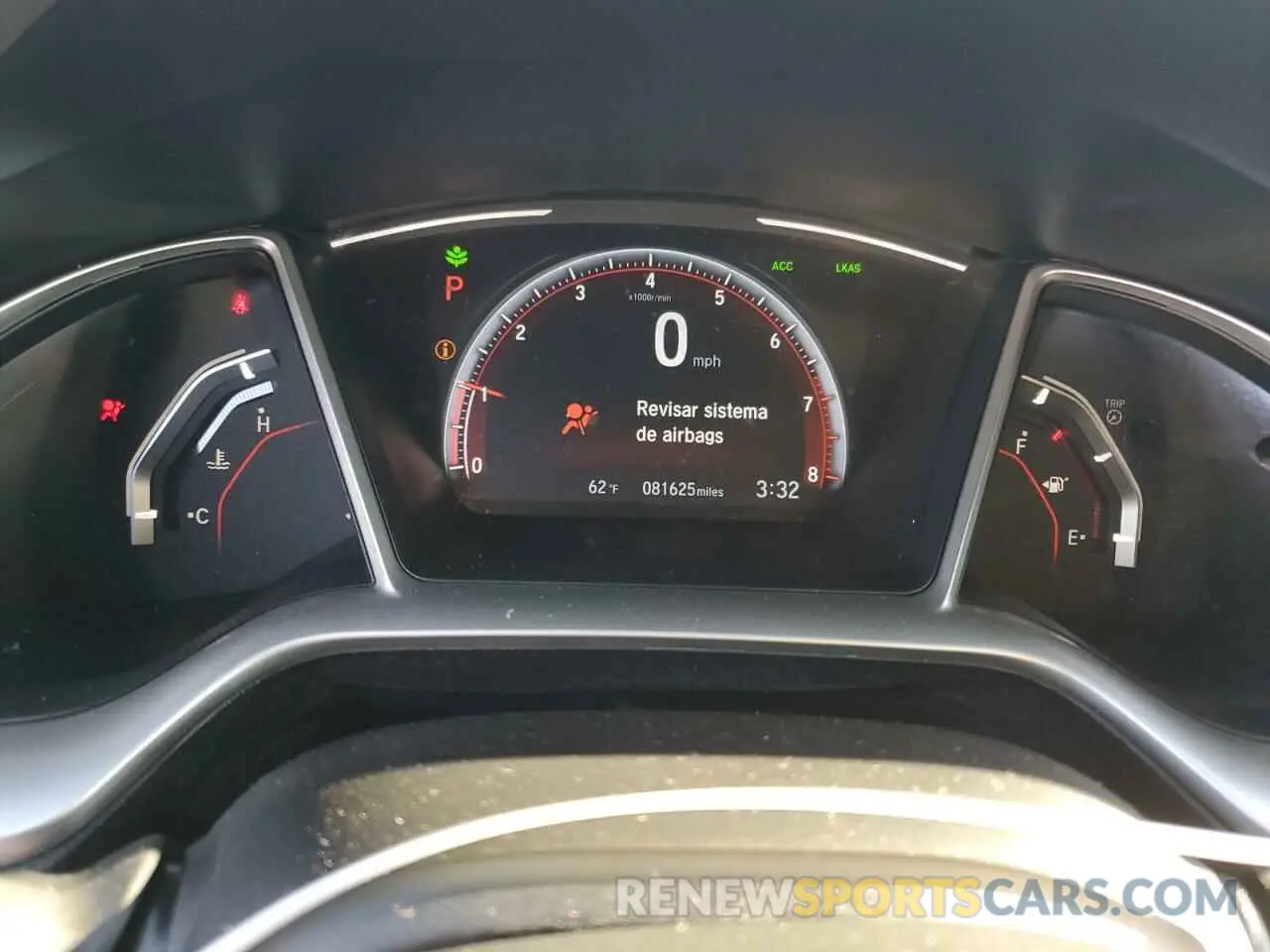 9 fotografías del automóvil dañado 19XFC2F8XKE213817 HONDA CIVIC 2019