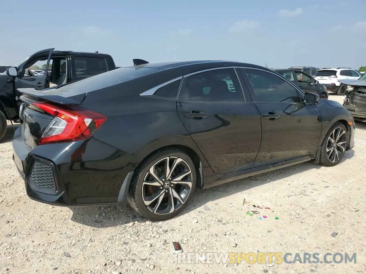 3 fotografías del automóvil dañado 2HGFC1E55KH705971 HONDA CIVIC 2019