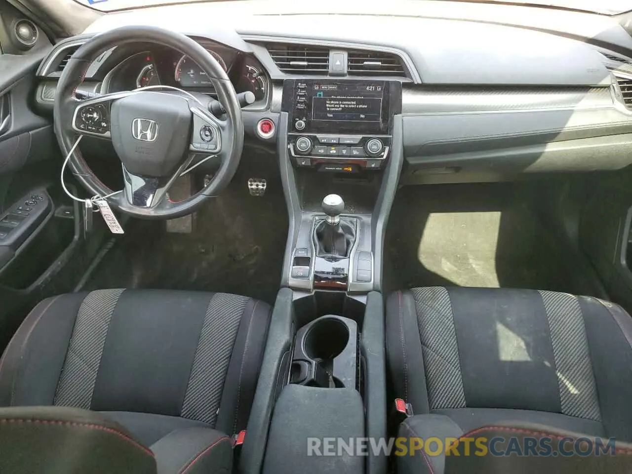 8 fotografías del automóvil dañado 2HGFC1E55KH705971 HONDA CIVIC 2019