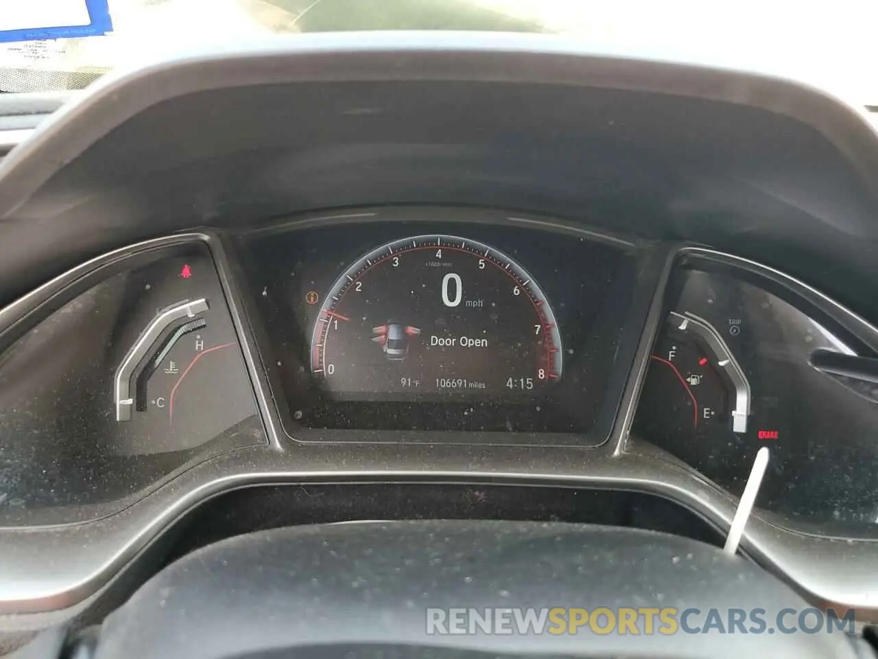 9 fotografías del automóvil dañado 2HGFC1E55KH705971 HONDA CIVIC 2019