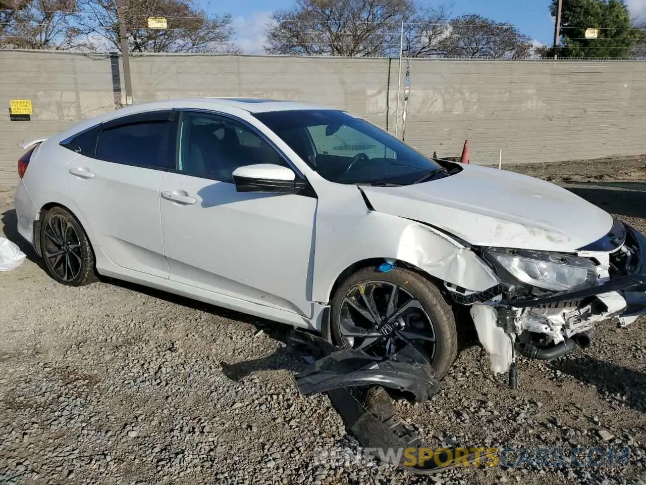 4 fotografías del automóvil dañado 2HGFC1E58KH705530 HONDA CIVIC 2019