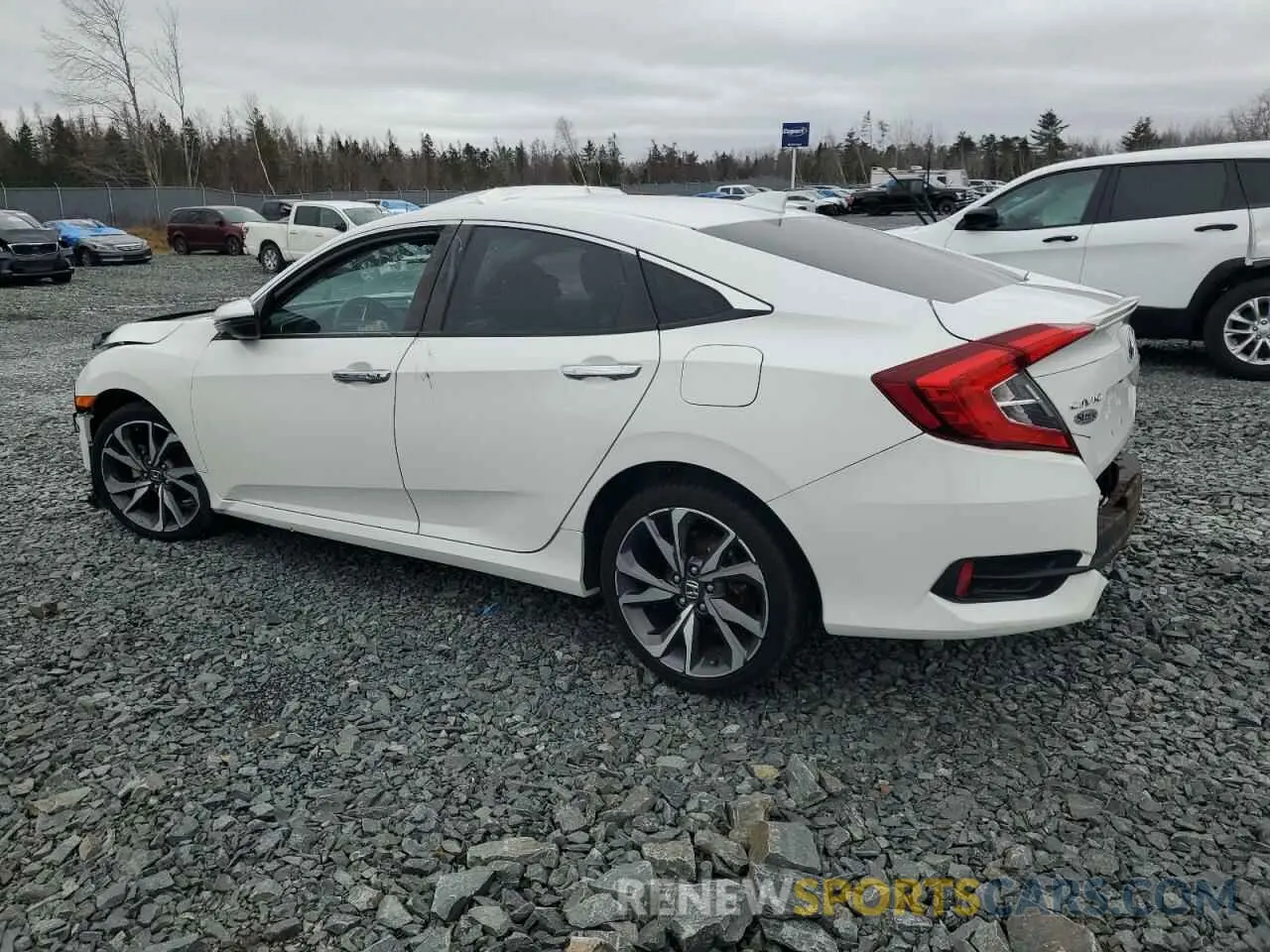 2 fotografías del automóvil dañado 2HGFC1F90KH100614 HONDA CIVIC 2019