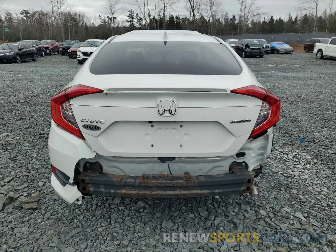 6 fotografías del automóvil dañado 2HGFC1F90KH100614 HONDA CIVIC 2019