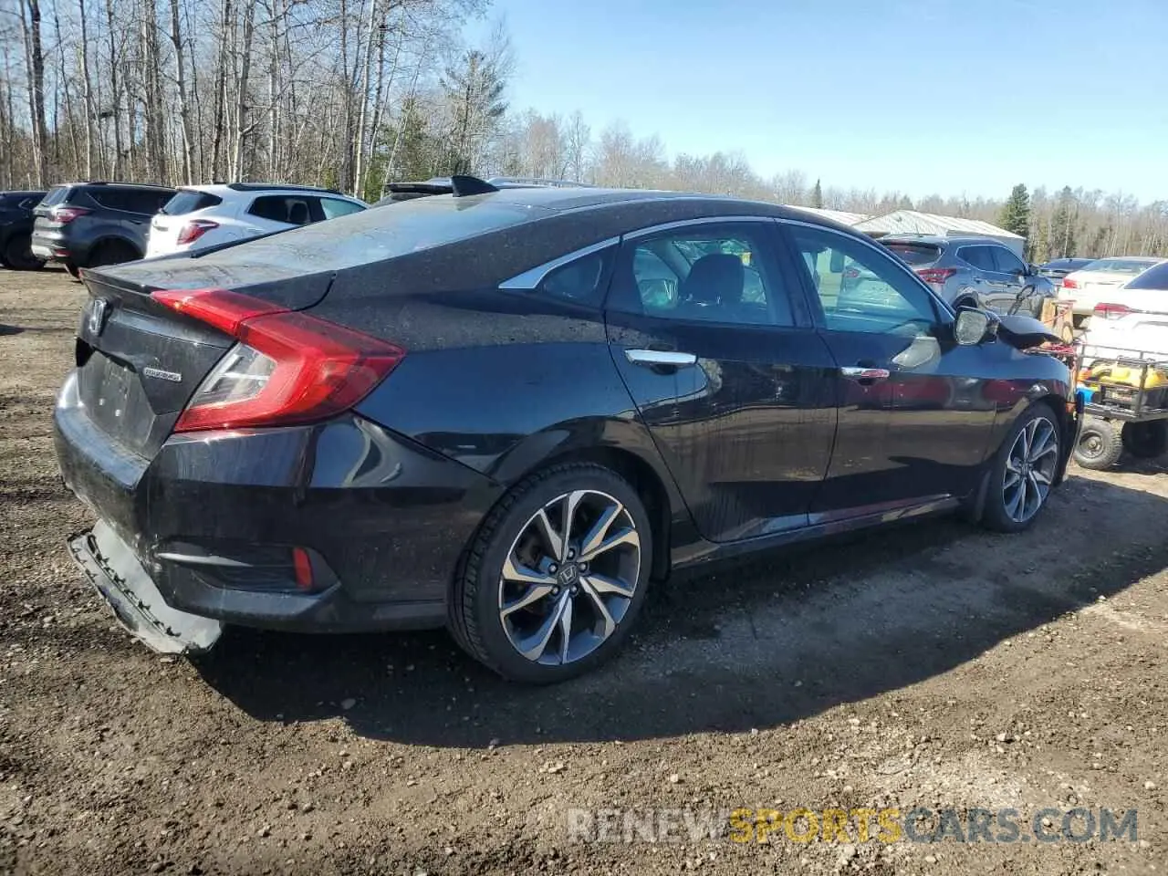 3 fotografías del automóvil dañado 2HGFC1F90KH106719 HONDA CIVIC 2019