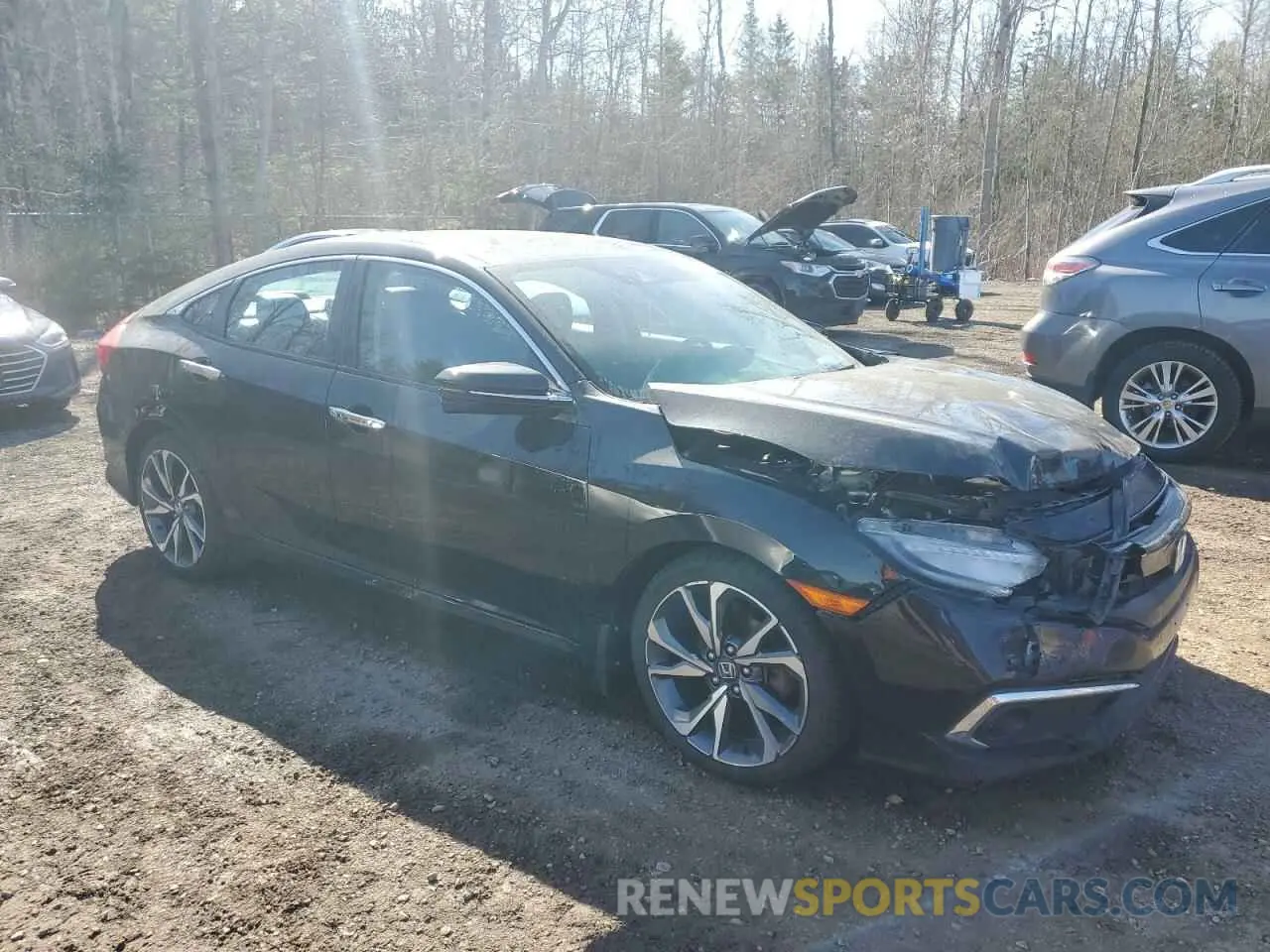 4 fotografías del automóvil dañado 2HGFC1F90KH106719 HONDA CIVIC 2019