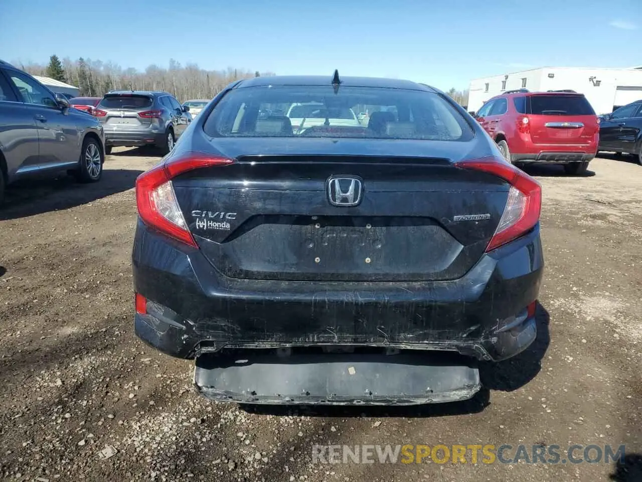 6 fotografías del automóvil dañado 2HGFC1F90KH106719 HONDA CIVIC 2019