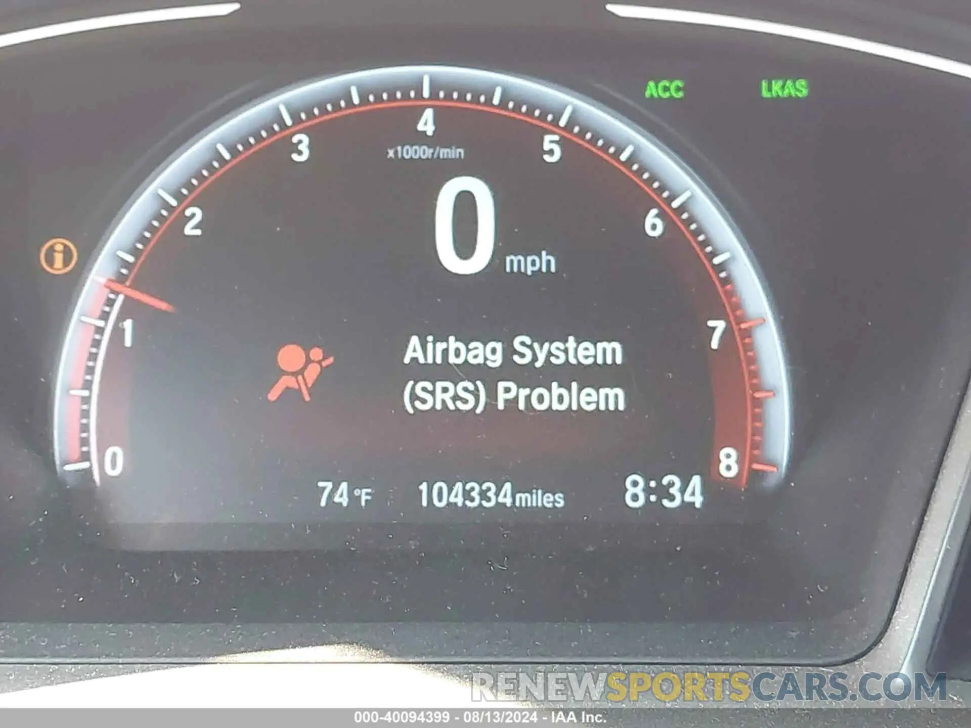 15 fotografías del automóvil dañado 2HGFC2E80KH552576 HONDA CIVIC 2019