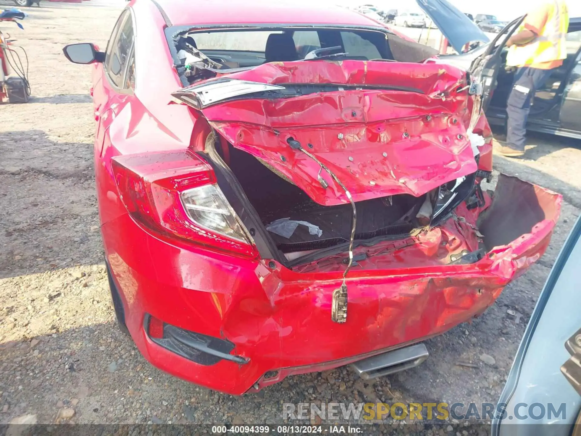 6 fotografías del automóvil dañado 2HGFC2E80KH552576 HONDA CIVIC 2019