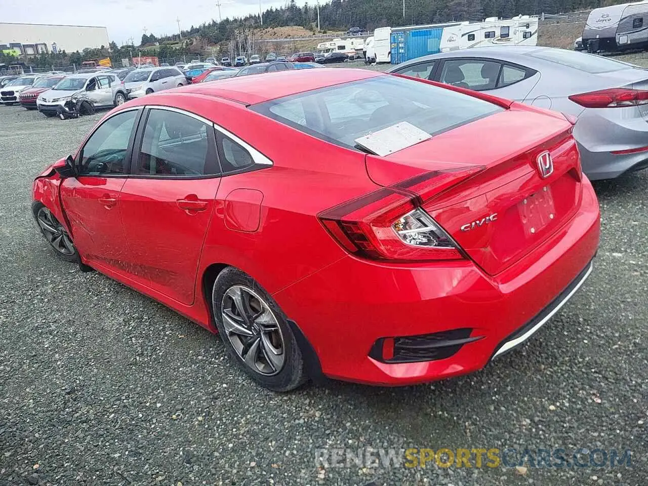 2 fotografías del automóvil dañado 2HGFC2F50KH019938 HONDA CIVIC 2019