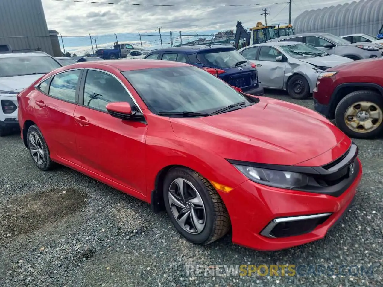 4 fotografías del automóvil dañado 2HGFC2F50KH019938 HONDA CIVIC 2019