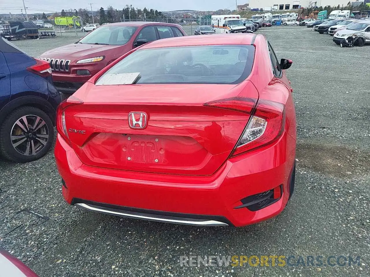 6 fotografías del automóvil dañado 2HGFC2F50KH019938 HONDA CIVIC 2019